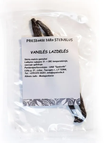 Vanilės ankštys, Burbono, 50 g