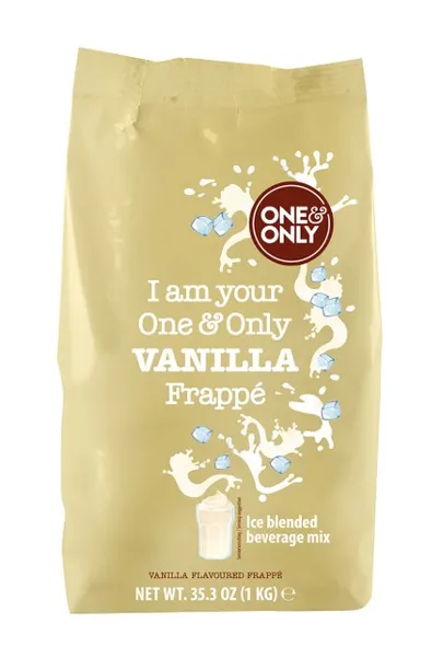 Vanilės skonio gėrimas ONE&ONLY Frappé, 1 kg