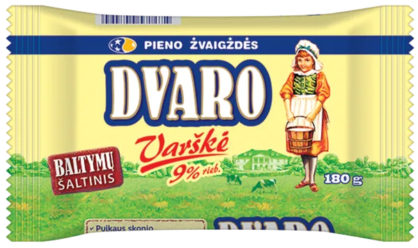 Varškė DVARO, 9%, 180 g
