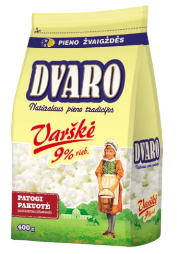 Varškė DVARO, 9%, 400g