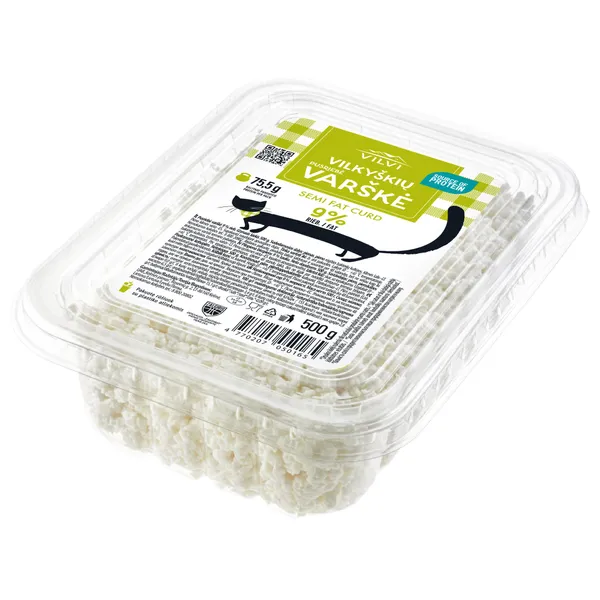 Varškė VILKYŠKIŲ, biri, 9% riebumo, 500 g