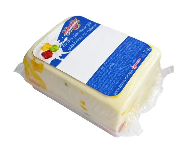 Varškės sūris MAGIJA desertinis, su želė gabaliukais, 7%, ~0,3kg