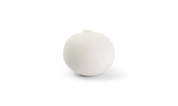 Vaza Bullet White, akmens masė, D 23 cm, H 20 cm, vnt