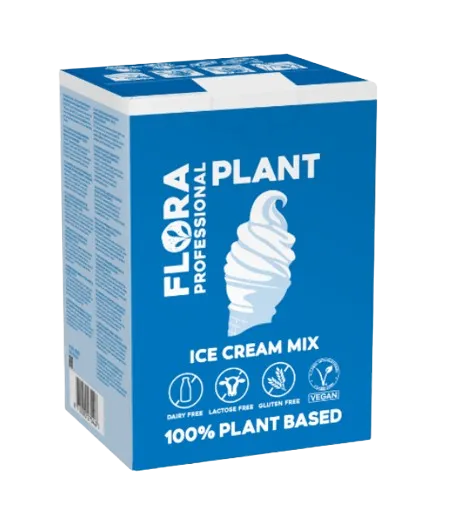 Veganiškas augalinis ledų mišinys FLORA Professional, rieb. 7,3%, 10 l