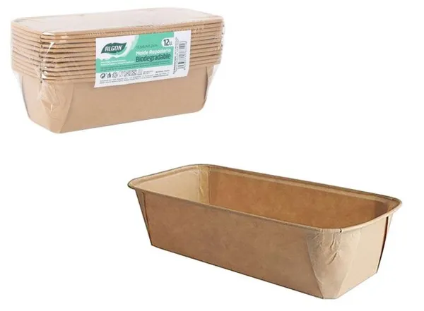 Vienkartinė kepimo forma Algon, 15,5 x 4 x H 5,3 cm, 12 vnt