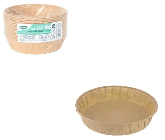 Vienkartinė kepimo forma Algon, D 12 cm, H 3 cm, 18 vnt