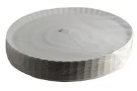 Vienkartinė lėkštė - padėklas, balta, popierius, D 42 cm, 100 vnt.