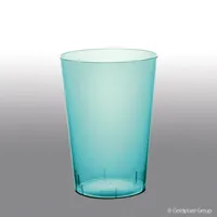 Vienkartinė stiklinė MOON, 230/200 ml, PS, mėlyna, 25 vnt.