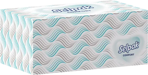 Vienkartinės nosinaitės SELPAK comfort, 2 sluoksnių, dėžutė, 200 vnt