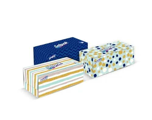 Kosmētiskās salvetes SELPAK Maxi, 3 slāņi, 100gab