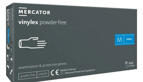 Cimdi vinila VINYLEX, bez pūdera, M izm., 100gab