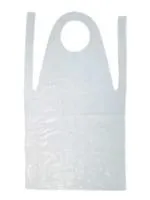 Vienkartinės prijuostės PE, 810x1250, baltos, 15 mic, 50 vnt