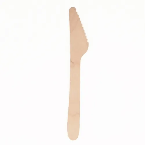 Vienkartiniai peiliai, mediniai, L 18,5 cm, 10 vnt