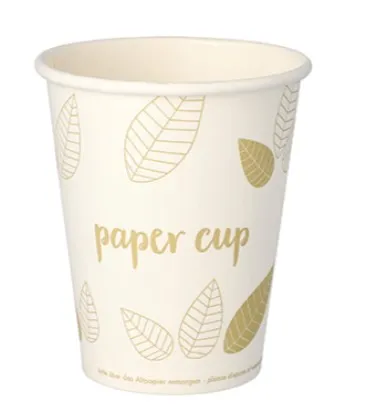 Vienkartiniai puodeliai, be plastiko, popierius, 200 ml, D 8 cm, 50 vnt