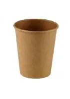 Vienkartiniai puodeliai KRAFT, popierius/PE, 234 ml, D 80 mm, 50 vnt