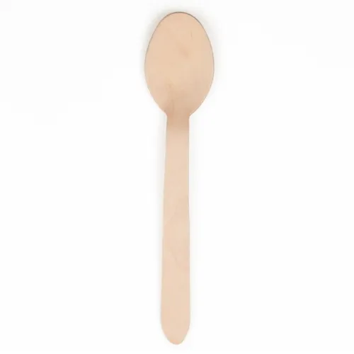 Vienkartiniai šaukštai, mediniai, L 18,5 cm, 10 vnt