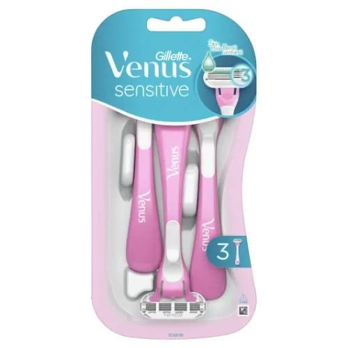 Vienkartiniai skustuvai VENUS Sensitive, 3vnt.