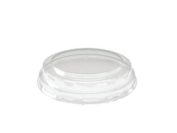 Vienkartinis dangtelis  462 ml salotų indeliui, skaidrus, PET, D 9,85 cm,  60 vnt