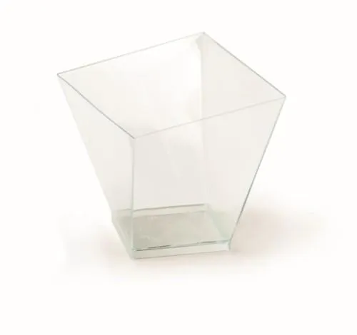 Vienkartinis indelis CHARME, skaidrus, PS, 120 ml, 6,5 x 6,5 x H 6,8 cm, 40 vnt