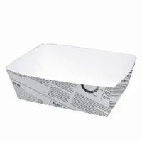 Vienkartinis indelis maistui NEWS, popierius, 440 ml, 110 x 80 x 40 mm, 250 vnt