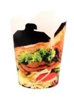 Vienkartinis indelis  NOODLE Take Away, popierius/PE, 750 ml, 13,5 x 15,2 cm, 50 vnt.