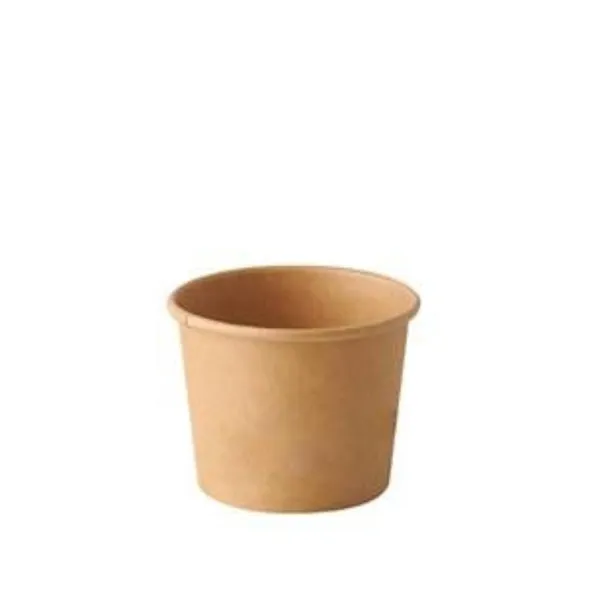 Vienkartinis indelis padažui KRAFT, popierius/PE, 60 ml, D 6 cm, 50vnt