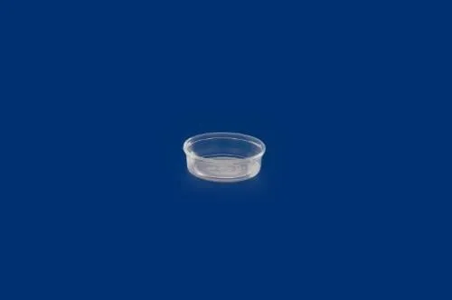 Vienkartinis indelis padažui , PP,  skaidrus, D 10,5 cm, H 2,3 cm, 125 ml, 1000 vnt.