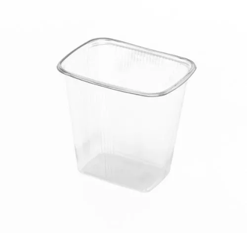 Vienkartinis indelis, PP, skaidrus, 500 ml, 10,8 x 8 x H 10 cm, 1000vnt .