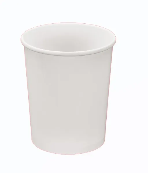 Vienkartinis indelis sriubai B'Green White, popierius/PE, 960 ml, D 115 mm, H 133 mm, 25 vnt
