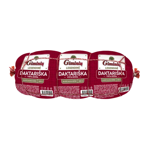 Virta Giminių LEGENDINĖ Daktariška dešra, 600g Aukščiausia rūšis