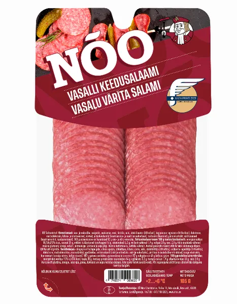 Virtas pjaustytas karštai rūkytas saliamis VALSTIETIS, a.r., 105 g