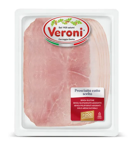 Virtas kiaulienos kumpis VERONI PROSCIUTTO COTTO, pjaustytas, 250 g
