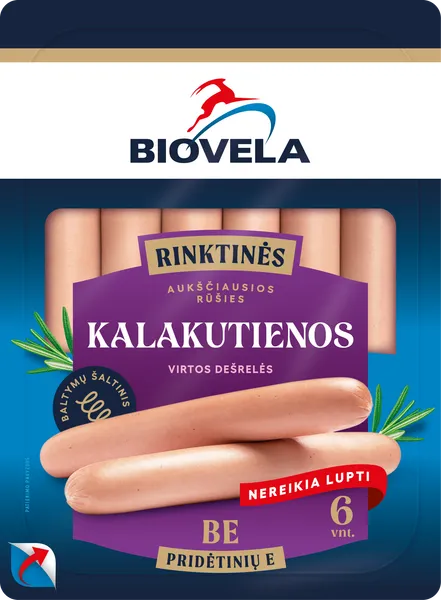 Virtos BIOVELA kalakutienos dešrelės, A.R. 240 g