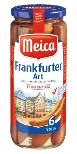 Vārītas desiņas MEICA Frankfurter Art, burciņā, 250g