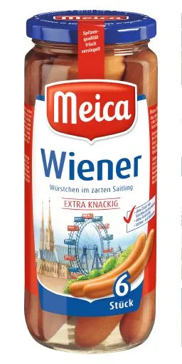 Vārītas desiņas MEICA Kleine Wiener, burciņā, 150g