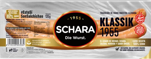 Vārītas desiņas SCHARA Klasiskā, 120g