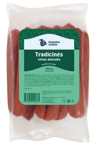 Virtos dešrelės Tradicinės KLAIPĖDOS MAISTAS, IIr., 900g