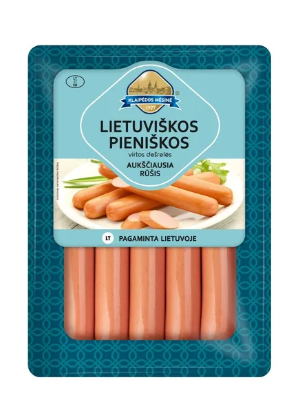 Virtos Lietuviškos pieniškos dešrelės a.r. 520g