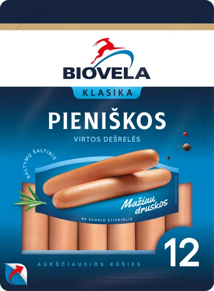 Virtos pieniškos BIOVELOS dešrelės, a. r., 520 g
