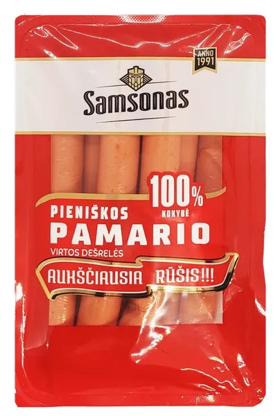 Virtos SAMSONO PAMARIO pieniškos dešrelės, a.r., 620g