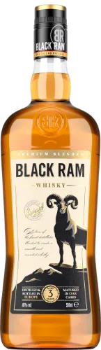 Viskis BLACK RAM, 40%, 0,5 l