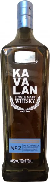 Viskis KAVALAN Distillery Select No.2, 40 %, 0,7 l