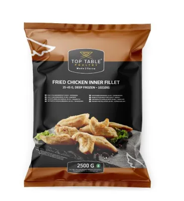 Vištienos krūtinėlės filė TOP TABLE, kepta, 35-45 g, šaldyta, 2,5 kg