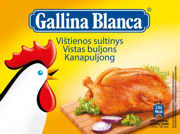 Vištienos sultinys GALLINA BLANCA, 15 vnt., 150 g