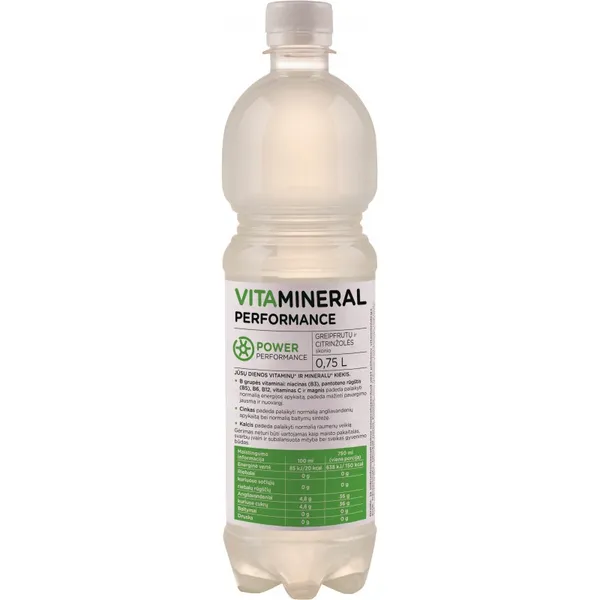 Vitaminizuotas gėrimas VITAMINERAL PERFOMANCE Power, 0,75l, D