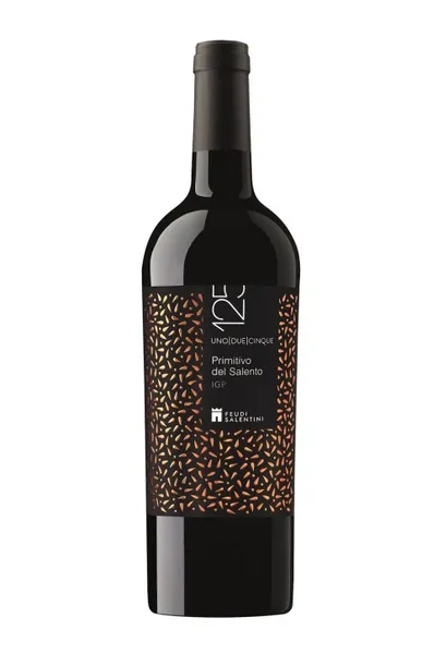 Vynas 125 Primitivo del Salento IGP, raudonas, sausas, 12,5%, 0,75 l