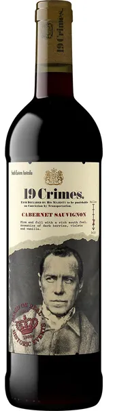 Vynas 19 CRIMES Cabernet Sauvignon, raudonas, sausas, 13.5 %, 0,75 l