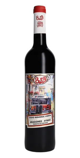Sarkanvīns BUS 9 Aragonez Shiraz Syrah, sauss, 13%, 0.75l