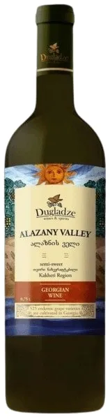 Baltvīns DUGLADZE Alazani Valley, pussalds, 11,5%, 0.75l