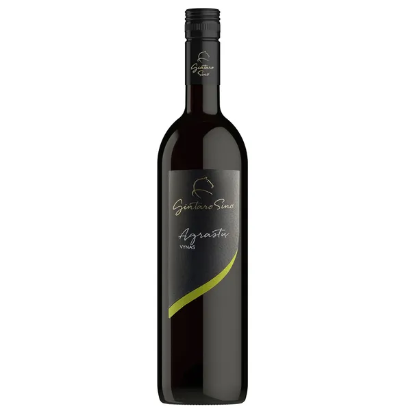 Vynas GINTARO SINO agrastų, pusiau saldus 12 %, 0,75 l